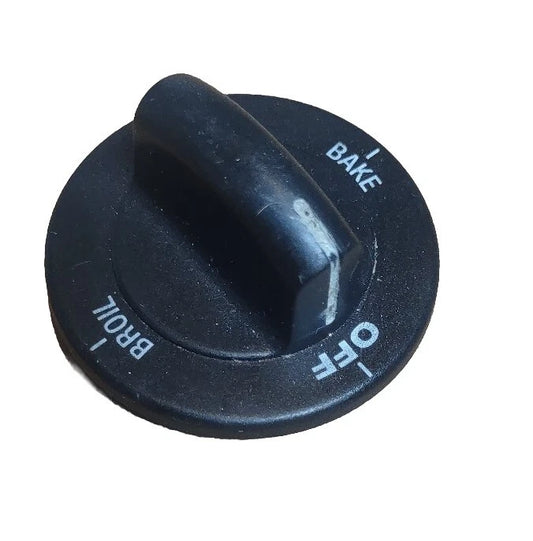 3196030 Whirlpool Range Black Oven Selector Knob