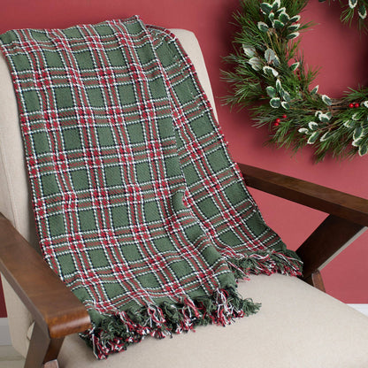 Cabin Christmas Plaid Cotton Throw Blanket – 50" x 60"