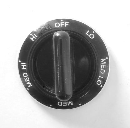 4389573 Whirlpool Range Black Burner Control Knob