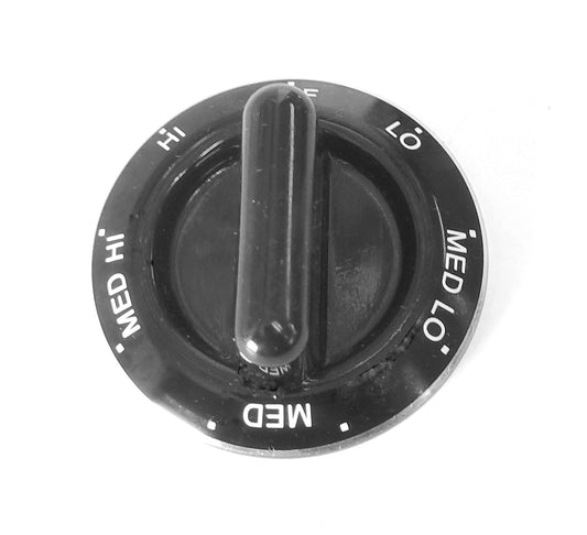 4389573 Whirlpool Range Black Burner Control Knob