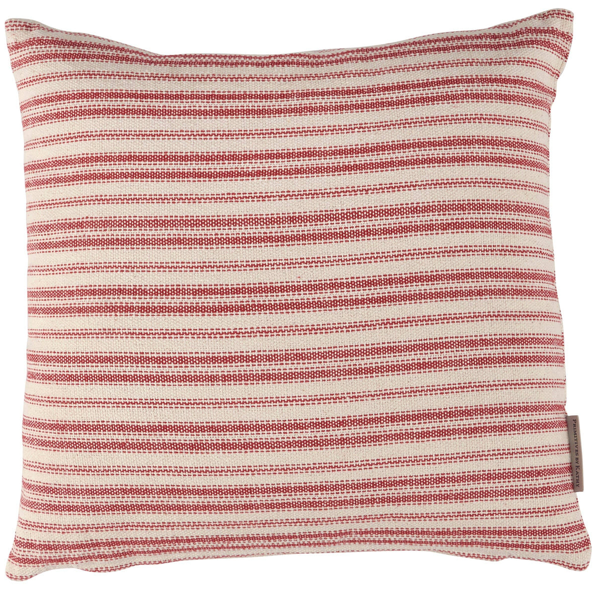 Red Stripe Christmas Cotton Throw Pillow | Holiday Décor