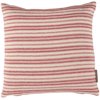 Red Stripe Christmas Cotton Throw Pillow | Holiday Décor