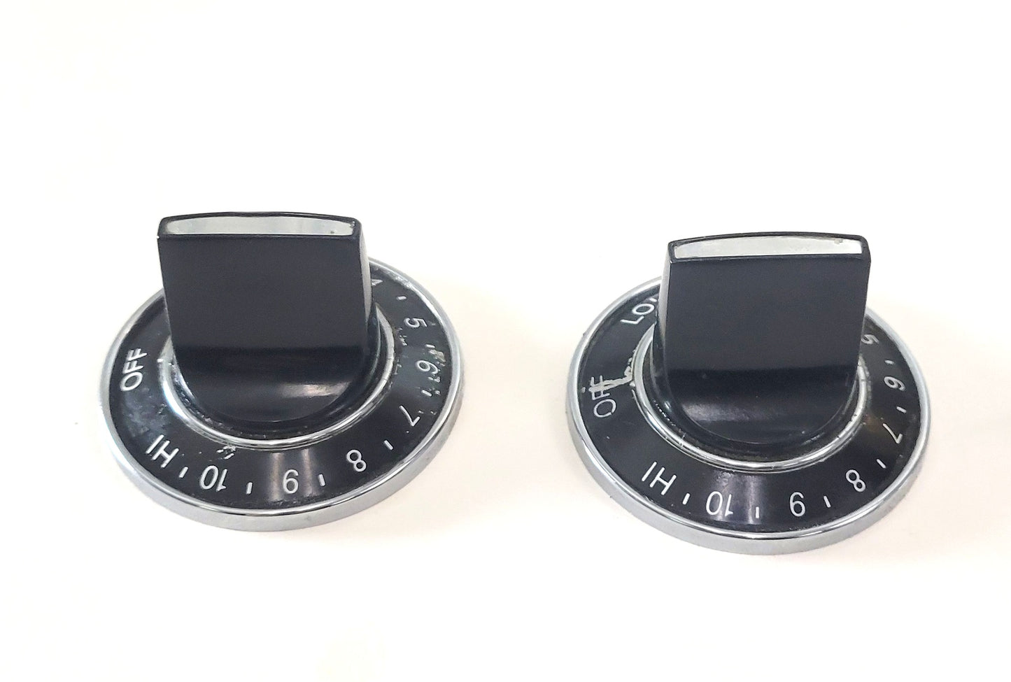 Burner Knob Set 703273 Black Jenn Air Range Used O.E.M