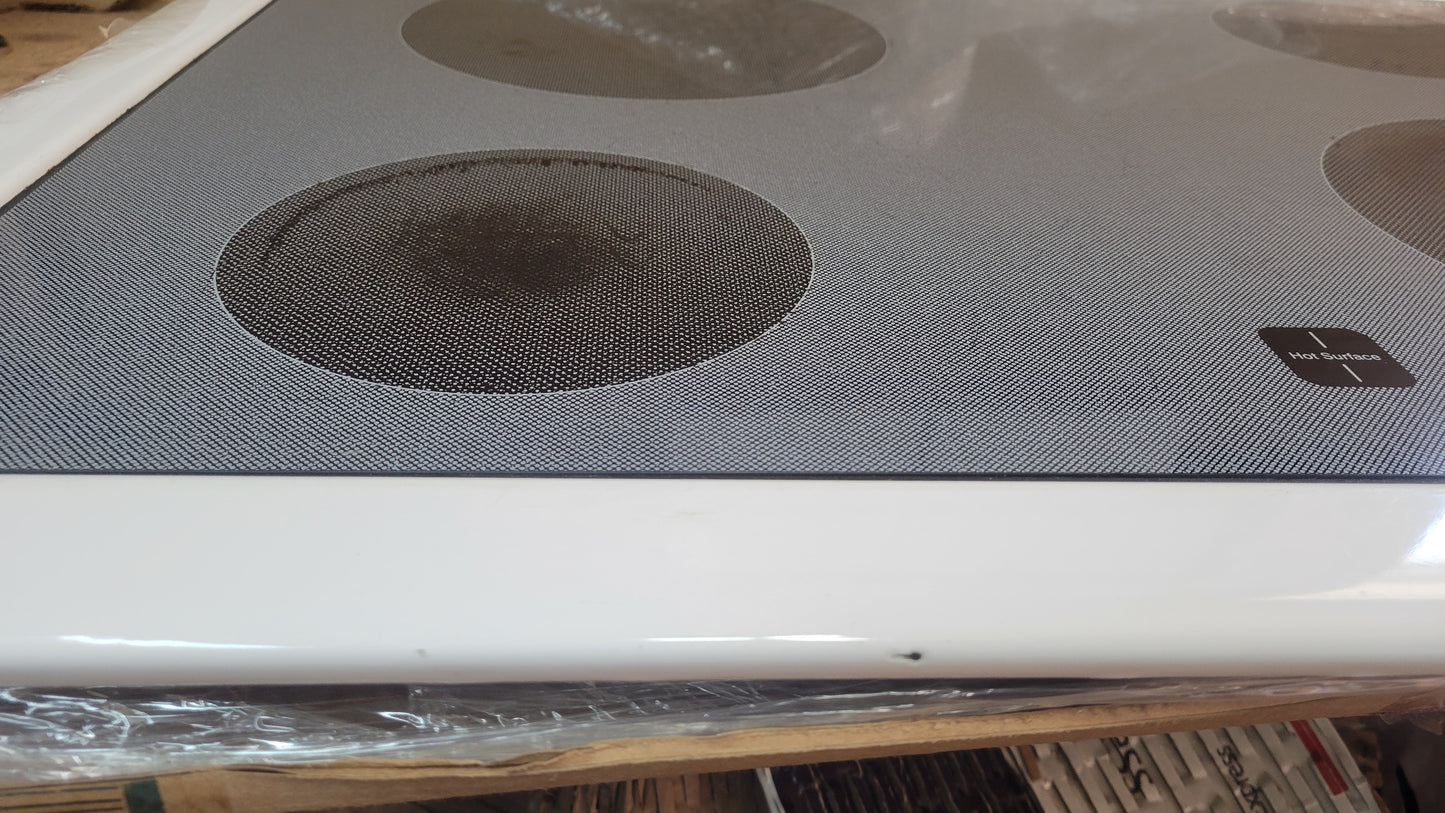 74004343 12001851 Maytag Range White Glass Stove Top