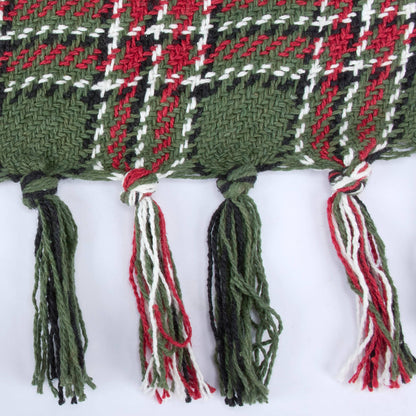 Cabin Christmas Plaid Cotton Throw Blanket – 50" x 60"