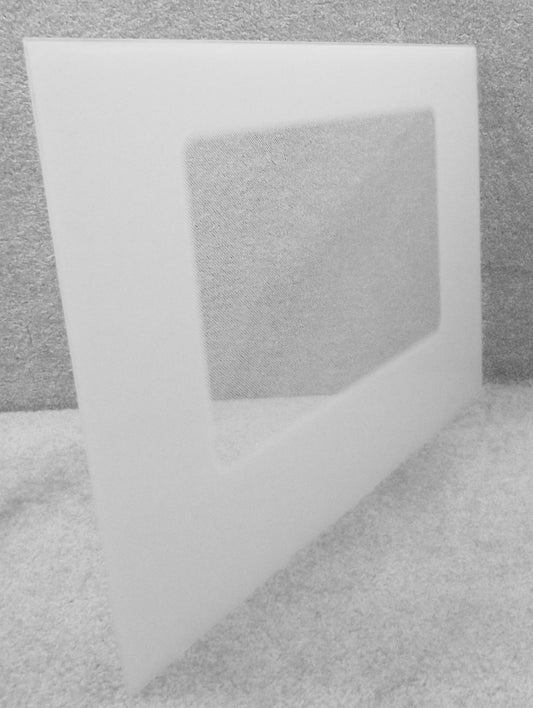 WB56T10040 GE Range White Outer Door Glass