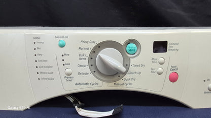 8558750 WP8558755 Whirlpool Dryer Biscuit Control Panel with ECB Used OEM