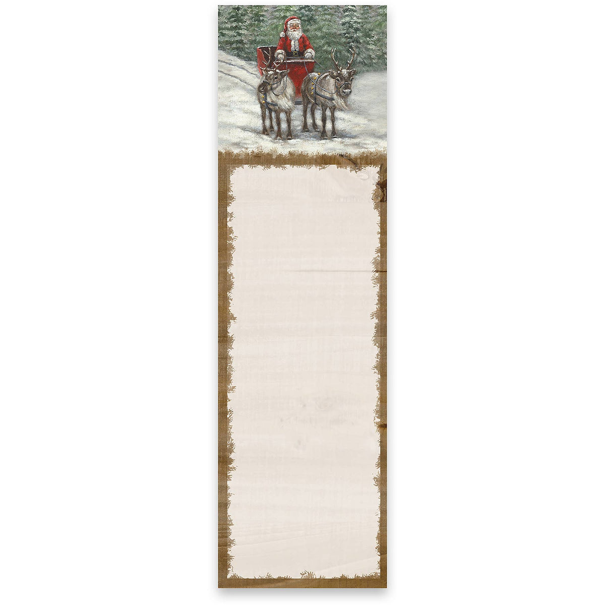 Santa's Sleigh Magnetic Christmas List Notepad Made in USA
