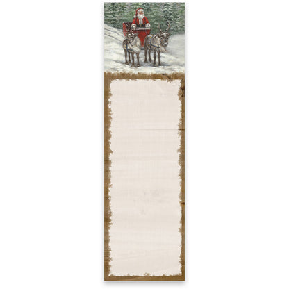Santa's Sleigh Magnetic Christmas List Notepad Made in USA