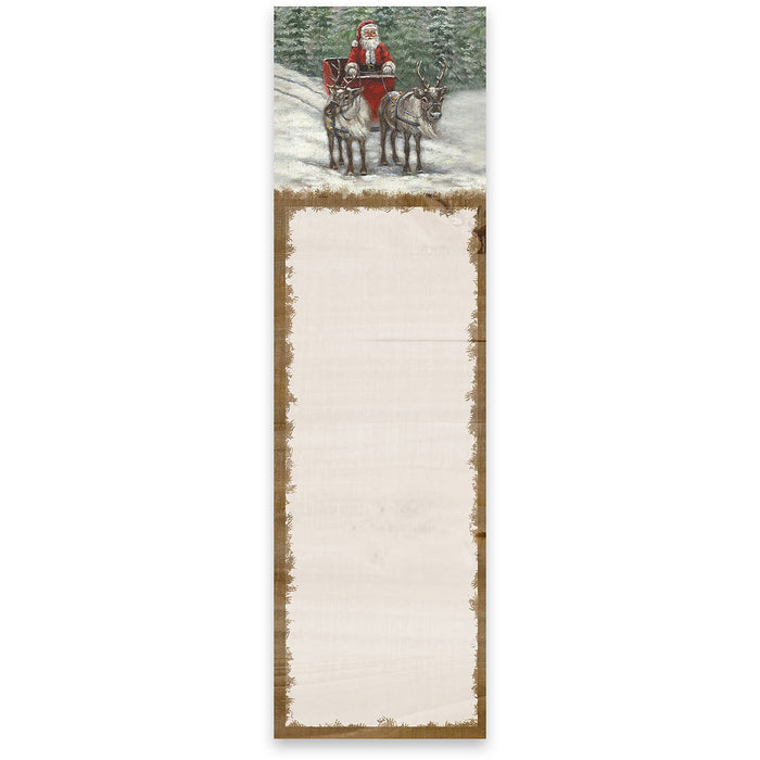 Santa's Sleigh Magnetic Christmas List Notepad Made in USA