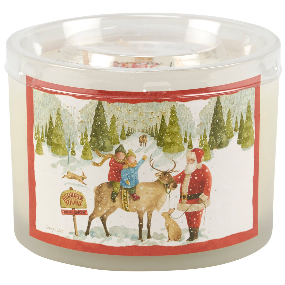 Santa's Tree Farm Festive Spice 3-Wick Christmas Candle