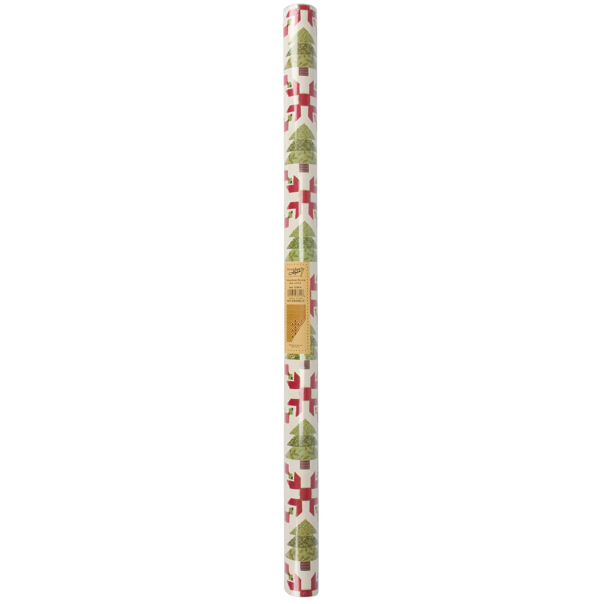 Tree Quilt Reversible Christmas Gift Wrap – 30" x 9.75'