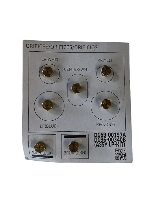 DG69-00340B LG Range NEW LP Orifice Set of Seven
