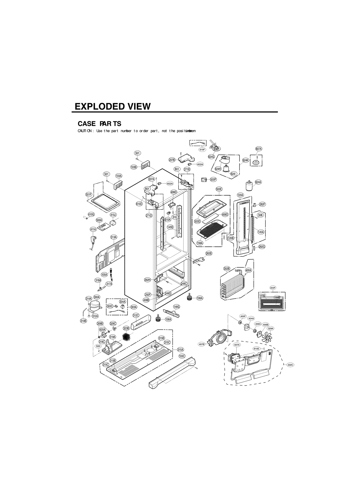 MCK67694802 ADQ73553708 LG Refrigerator Used OEM Filter Head Cover , Water Line + Filter Head