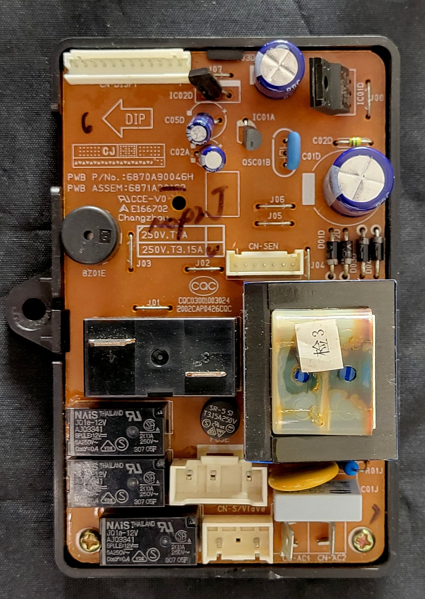 WK27X10020 GE Dehumidifier Main Board