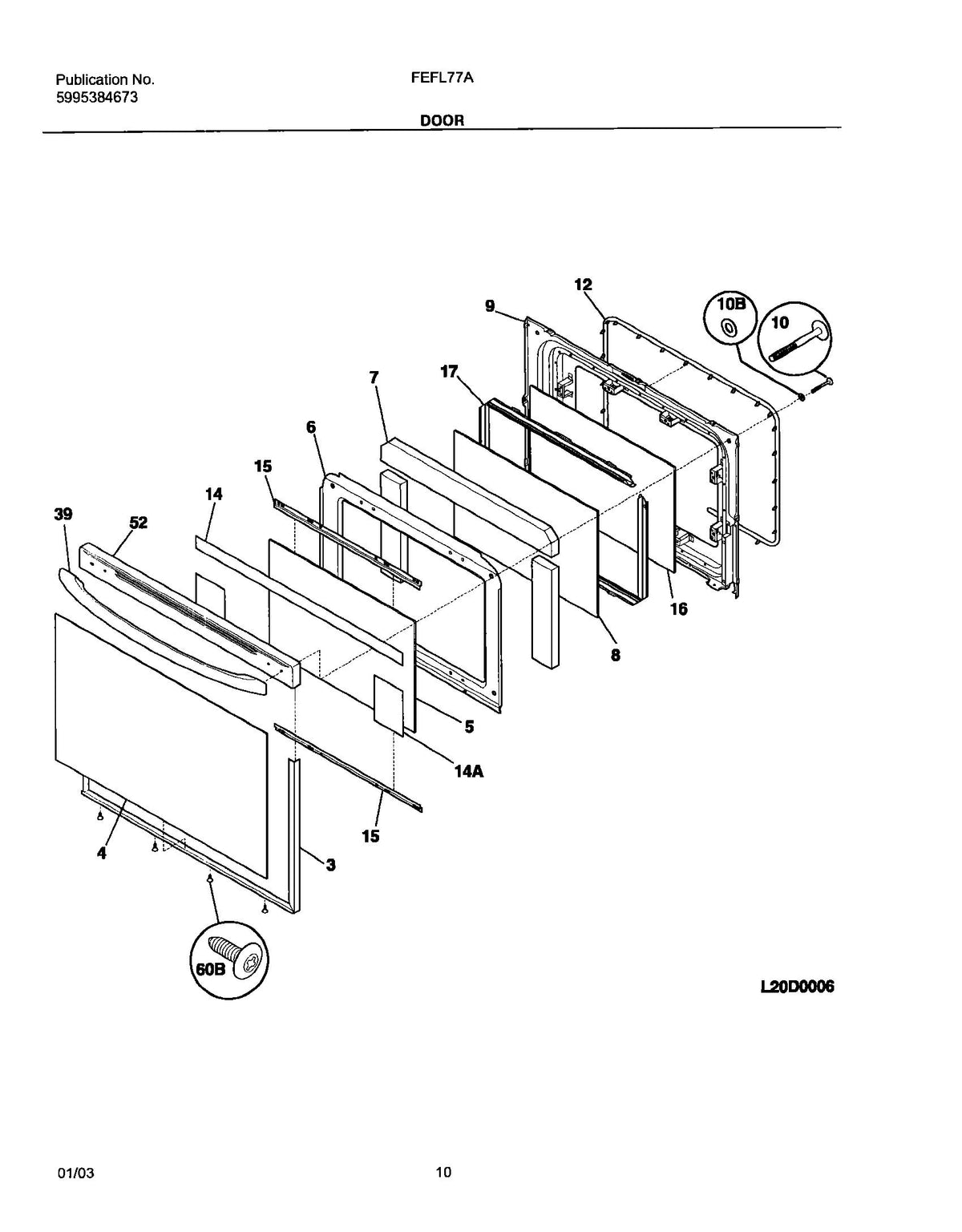 FEFL77AQG door diagram