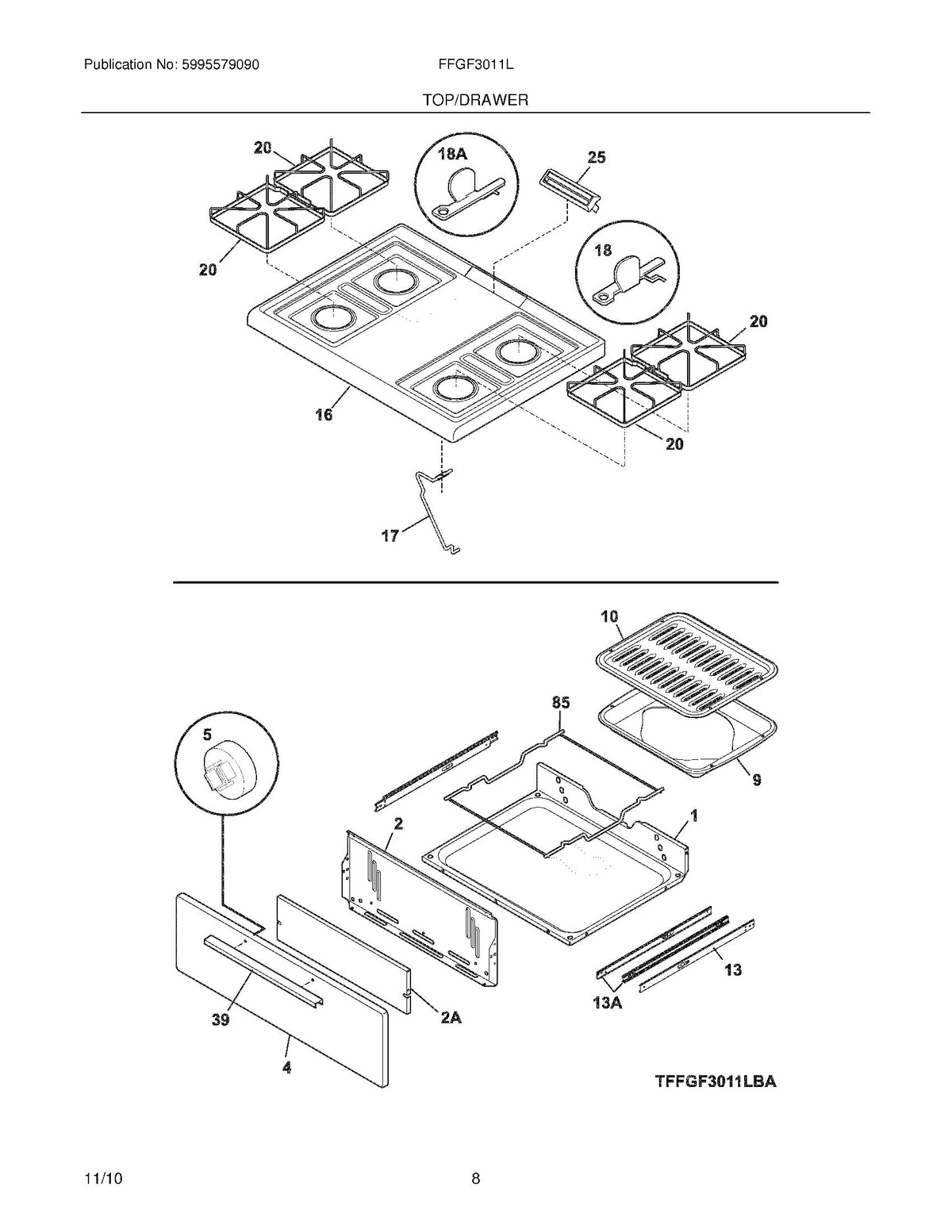 FFGF3011LWC_top_drawer_diagram