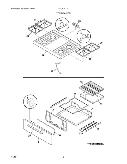 FFGF3011LWC_top_drawer_diagram