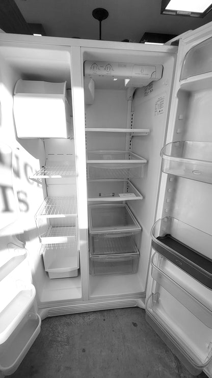 Used Reconditioned Frigidaire White Side by Side Refrigerator