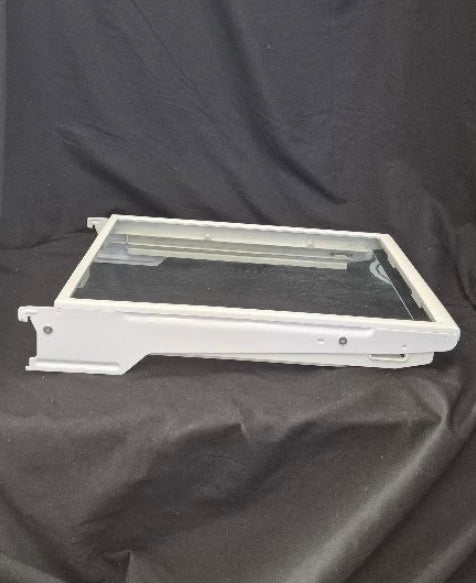 GE refrigerator shelf with left and right support rails