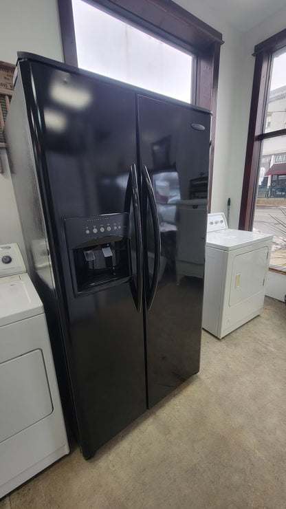 Used Reconditioned Frigidaire Black Side by Side Refrigerator