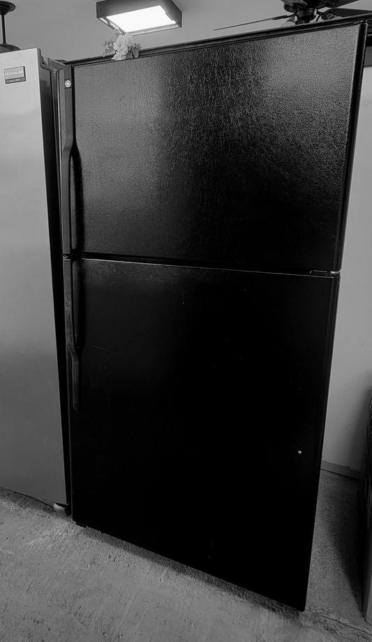 Used Reconditioned GE Black 22 cu ft Upright Refrigerator