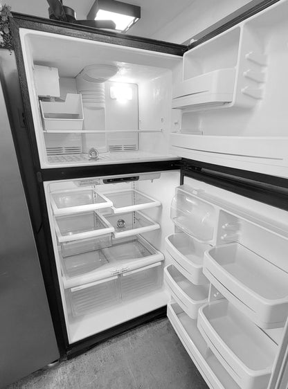 Used Reconditioned GE Black 22 cu ft Upright Refrigerator