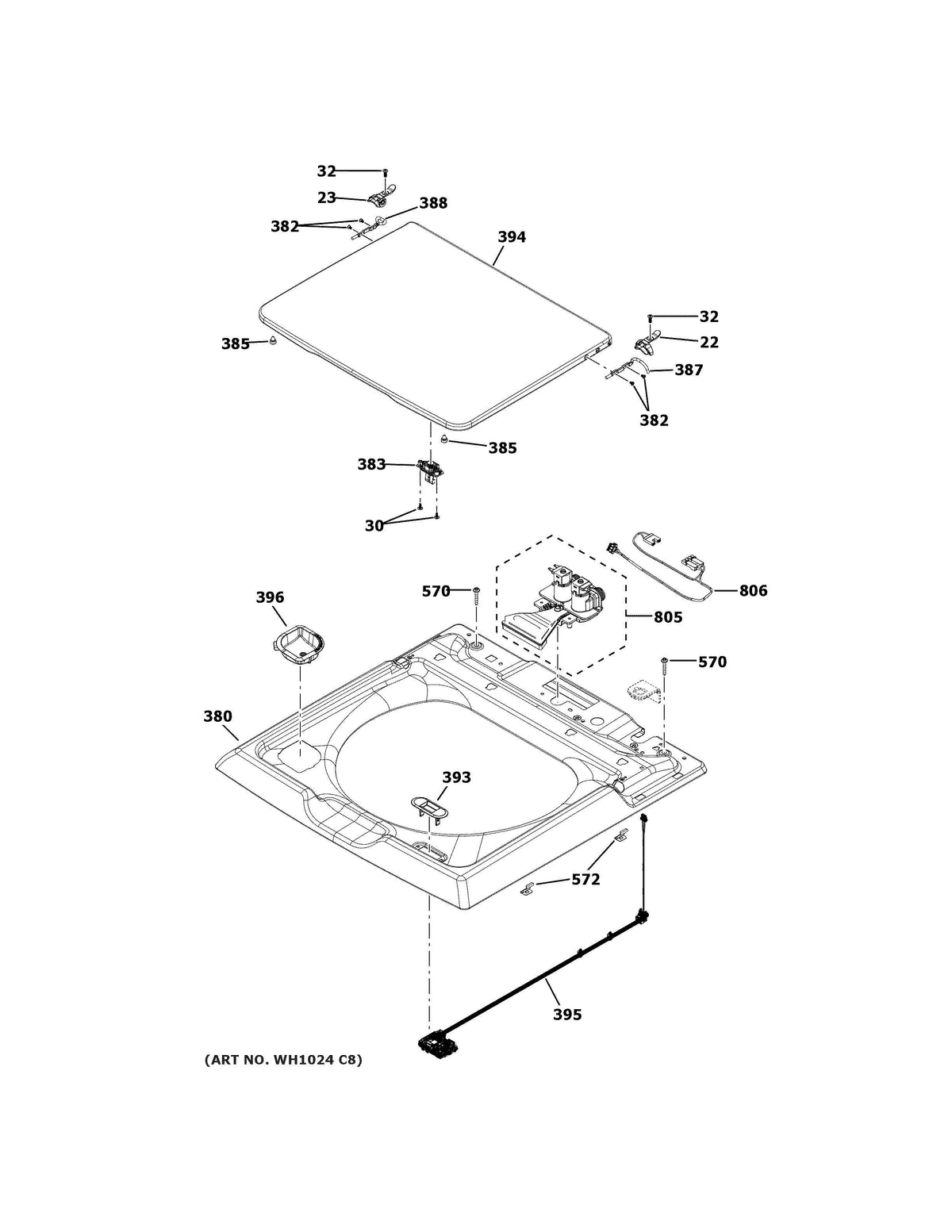 HTW265ASW0WW_top_panel_lid_diagram