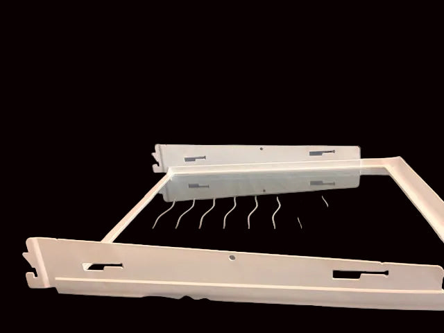 2214911 2210444 Whirlpool Refrigerator Cantilever Glass Shelf