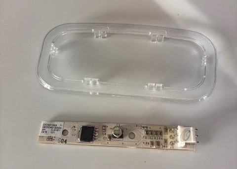 WR55X11032 GE Refrigerator LED Light Board with Cover