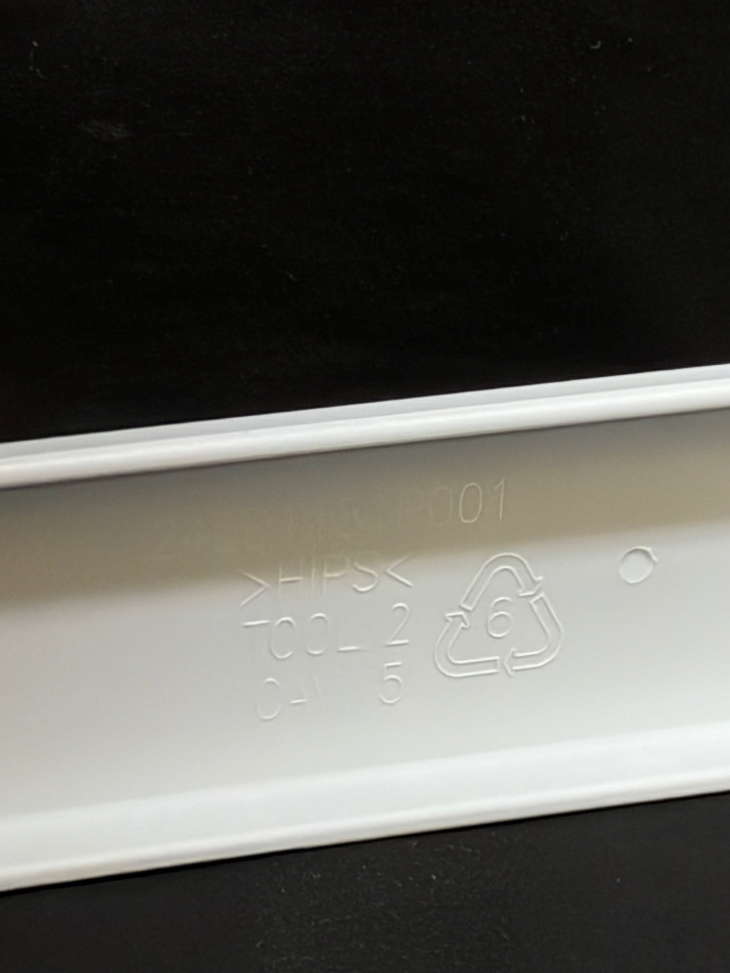 WR71X30014 GE Refrigerator Freezer White Used OEM Door Shelf Rail