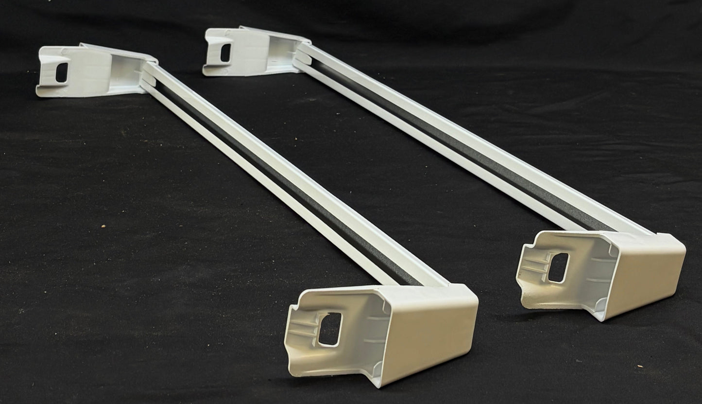 W11126055 WP2156003 Whirlpool Refrigerator Freezer Used OEM Door Rail Set