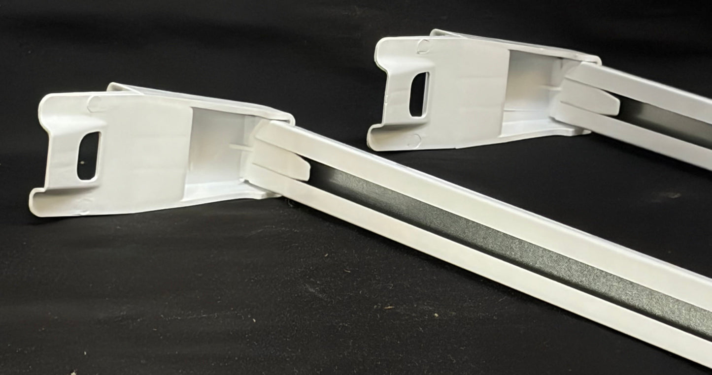 W11126055 WP2156003 Whirlpool Refrigerator Freezer Used OEM Door Rail Set
