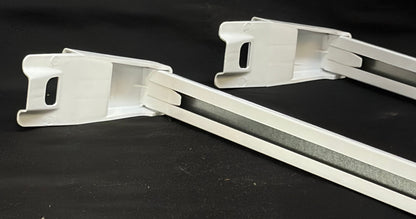W11126055 WP2156003 Whirlpool Refrigerator Freezer Used OEM Door Rail Set