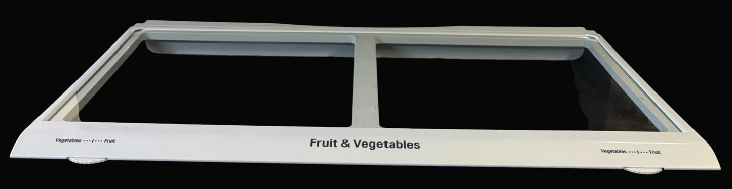 ACQ86549510 LG Used OEM Refrigerator Crisper Cover w/ Glass