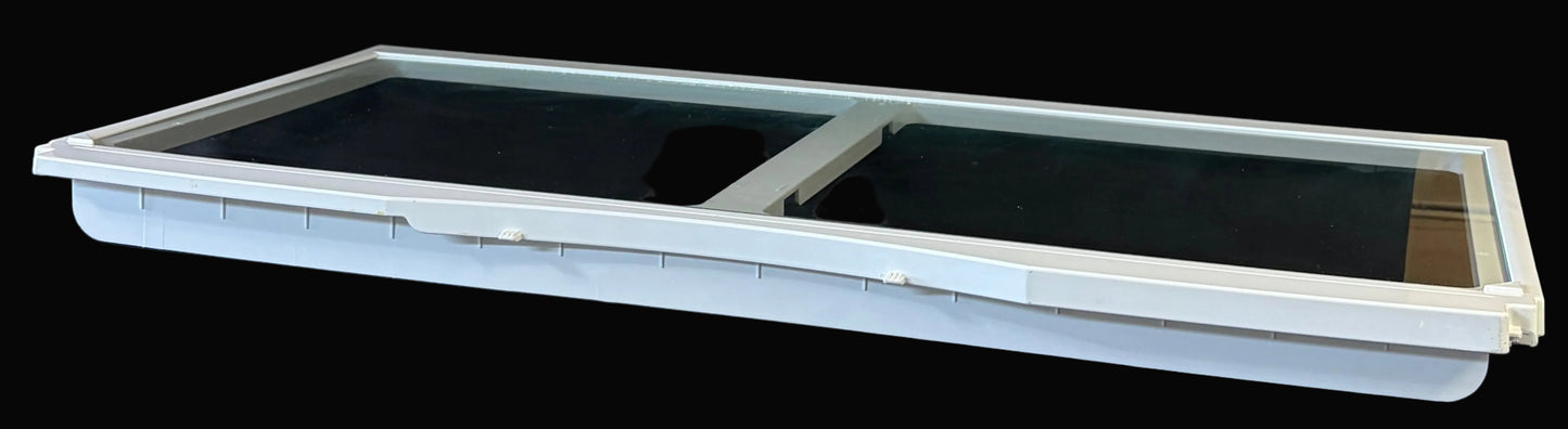 ACQ86549510 LG Used OEM Refrigerator Crisper Cover w/ Glass