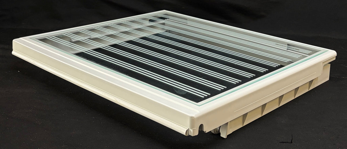 1125822 WP2161491 KitchenAid Refrigerator Used OEM Meat Pan Cover Frame w/ Glass