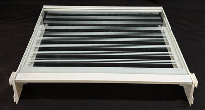 2161760 1125595 Kitchen Aid Refrigerator Used OEM Crisper Drawer Cover w/ Roller Glides