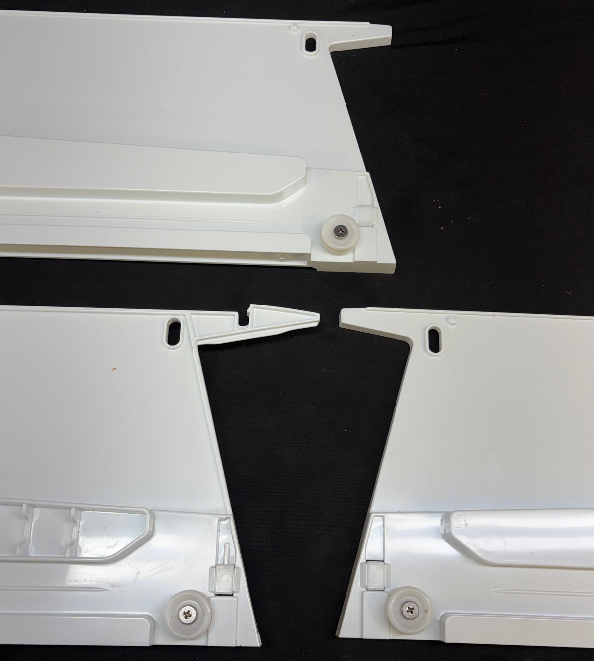 AEC73317602 AEC73317601 AEC73317501 LG Refrigerator Used OEM Crisper Guide Rail Set