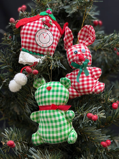 Homemade Set of Christmas Ornaments