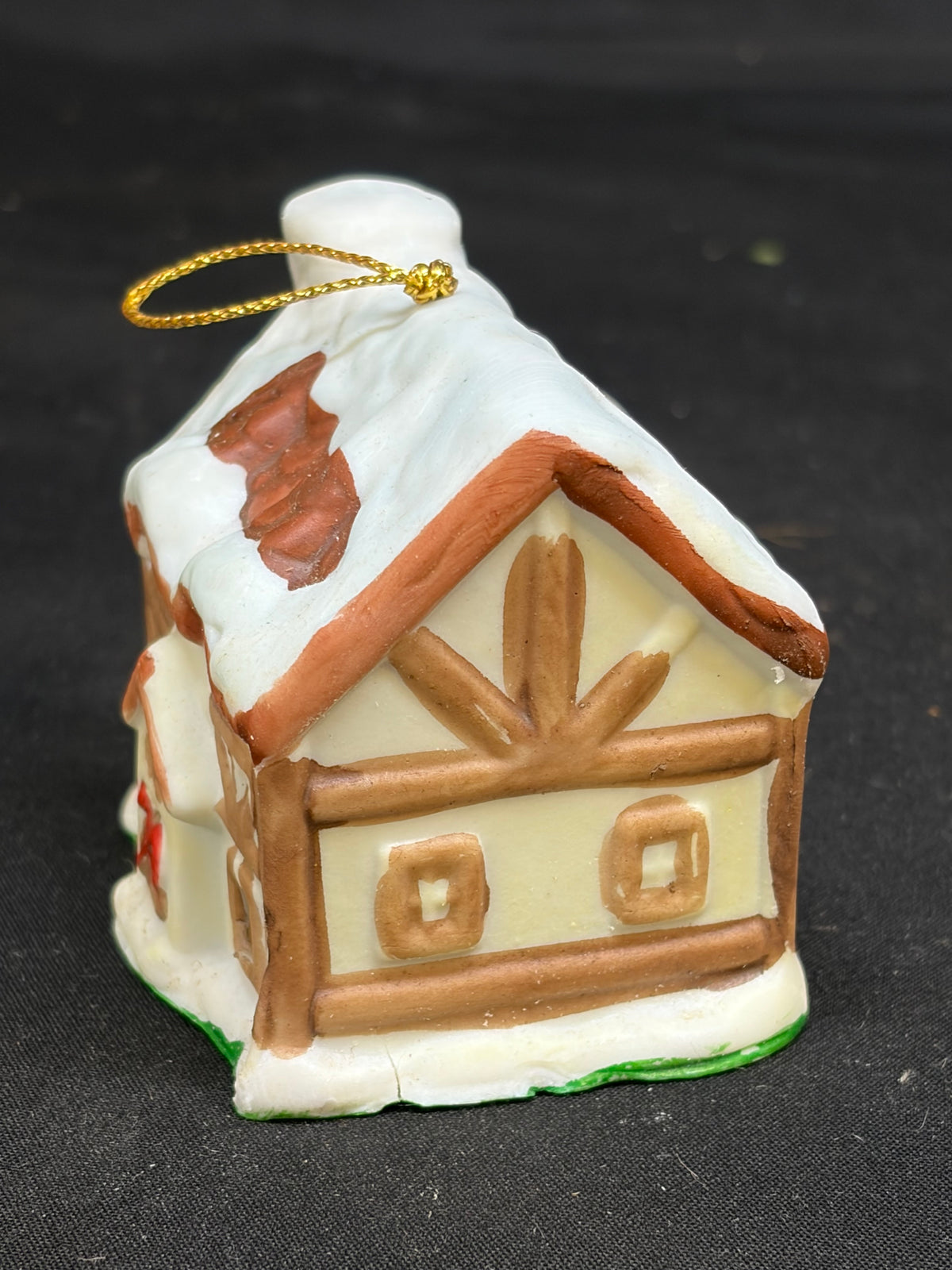 Vintage Twinkle Town Porcelain Bell Ornament
