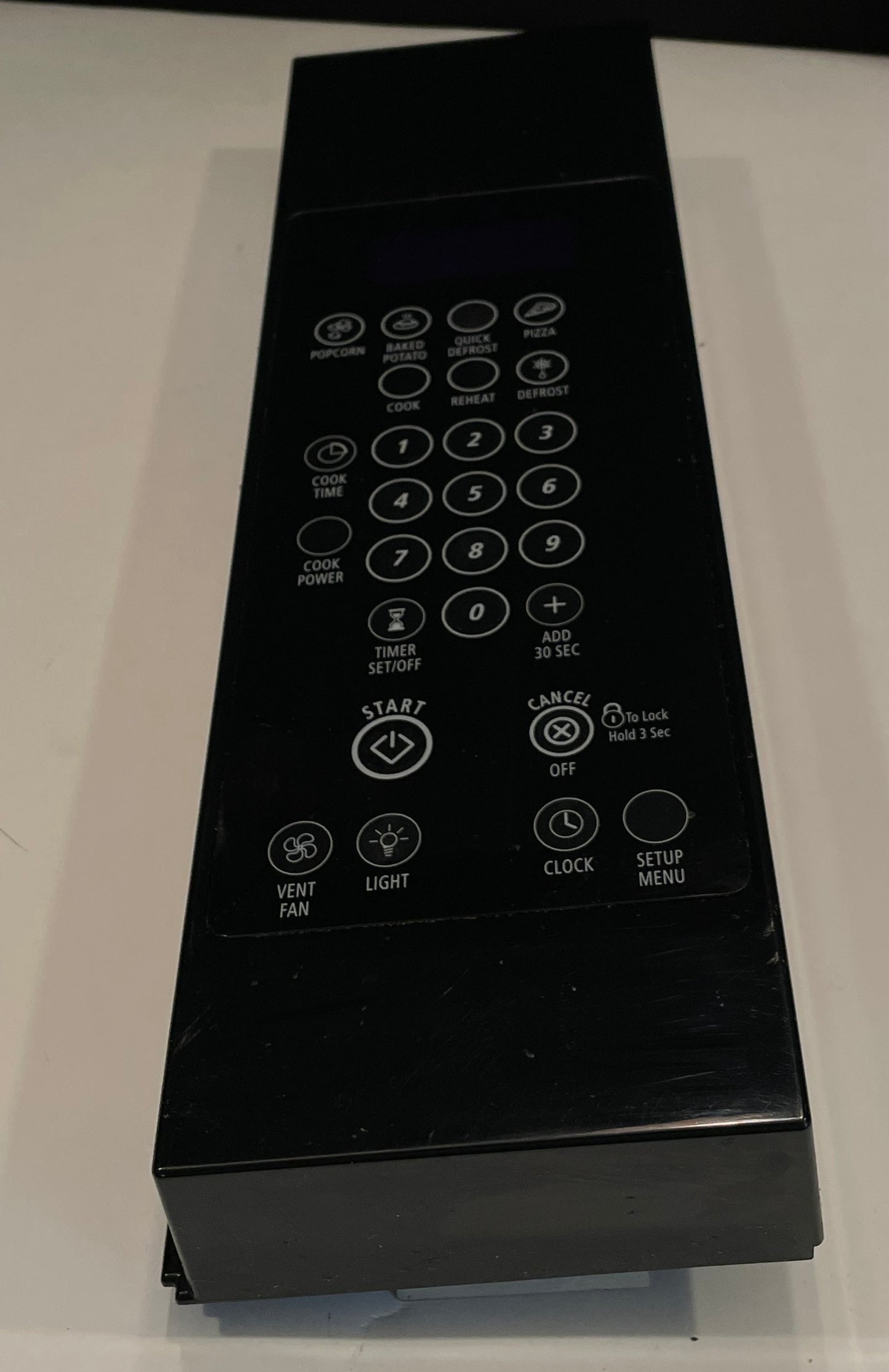 W10211459 Whirlpool Black Microwave Control Panel