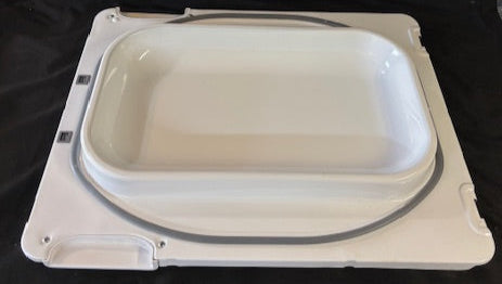 GE White Dryer Door BACK Panel WE10X26855