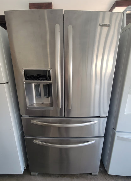 Used Reconditioned Stainless French Door Refrigerator