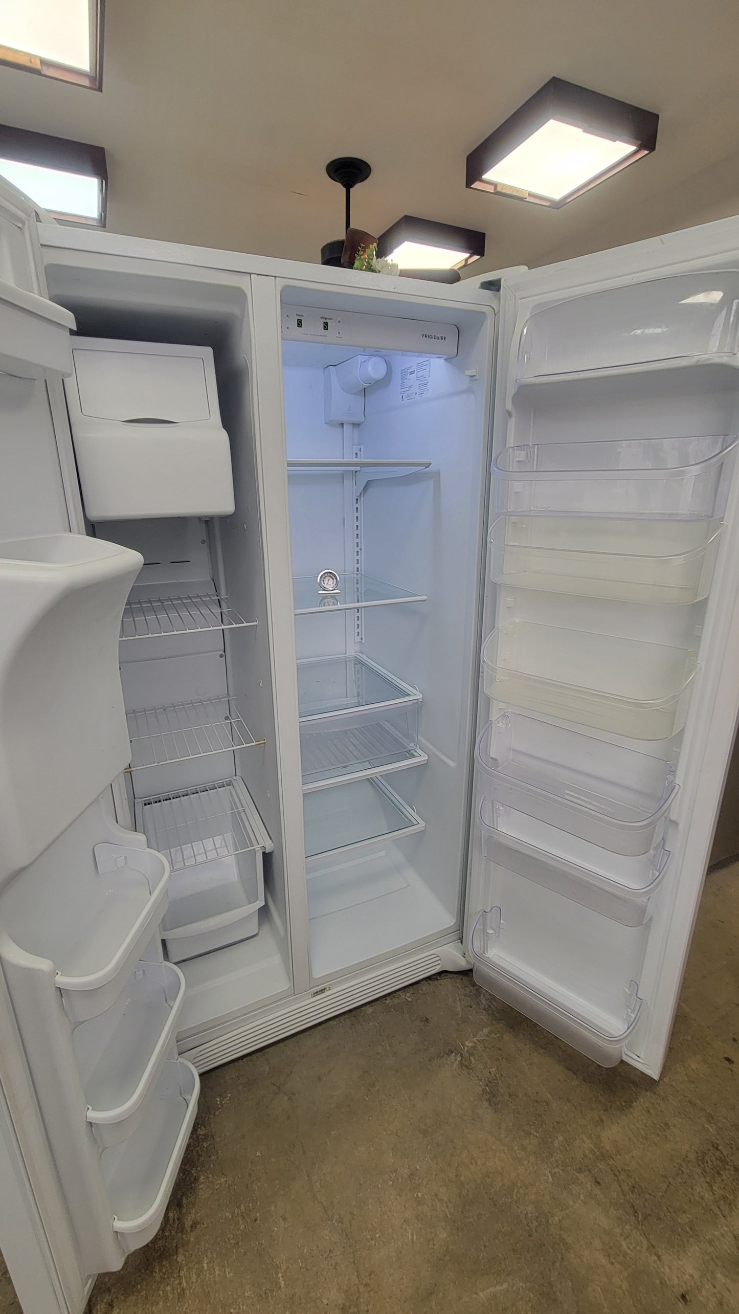Used Reconditioned Frigidaire White Side by Side Refrigerator
