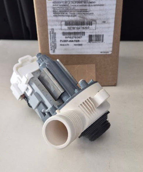 New Genuine OEM Whirlpool Maytag washer drain pump WPW10276397 in original packaging 3