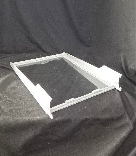 OEM GE refrigerator cantilever glass shelf WR32X10049 bottom