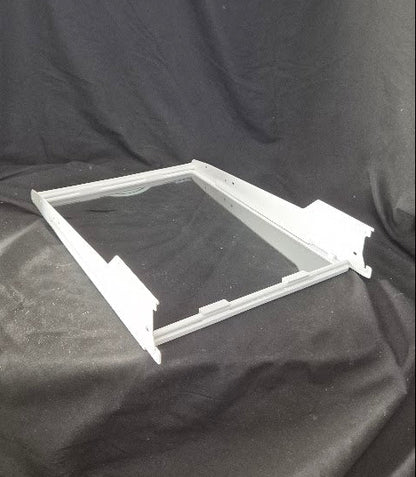 OEM GE refrigerator cantilever glass shelf WR32X10049 bottom