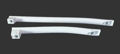 OEM Midea Refrigerator Freezer White Door Handle Set 1213000002505 Used 2