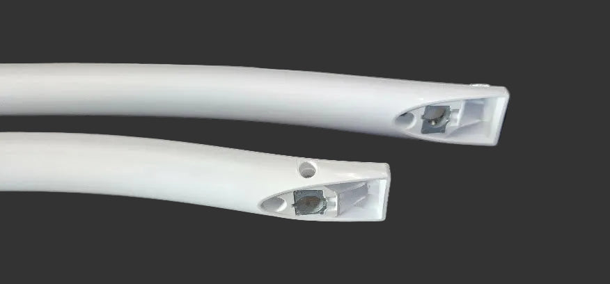 OEM Midea Refrigerator Freezer White Door Handle Set 1213000002505 Used 4